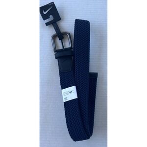 Nike Men's G-Flex Small Belt Woven Stretch Golf Belt 30-32 Midnight Navy Blue
